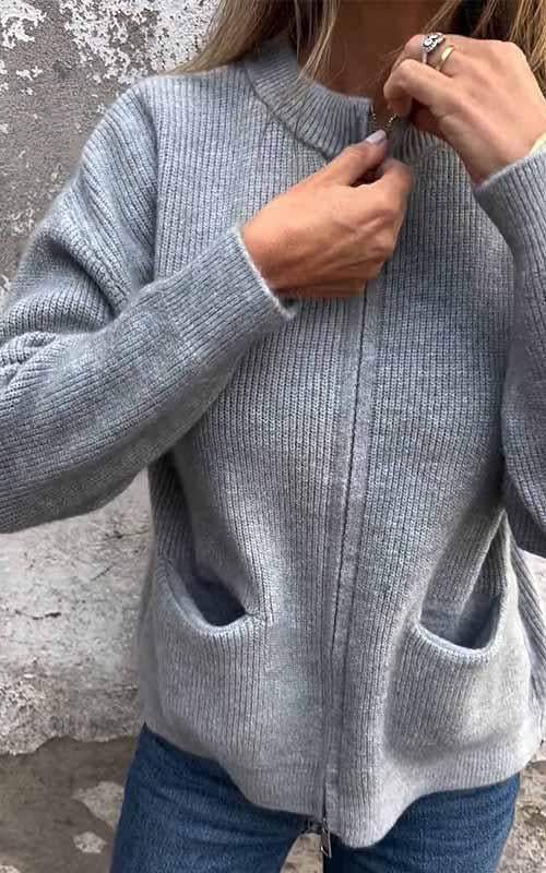 Regina - Knusse Zip-Trui