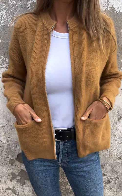 Regina - Knusse Zip-Trui