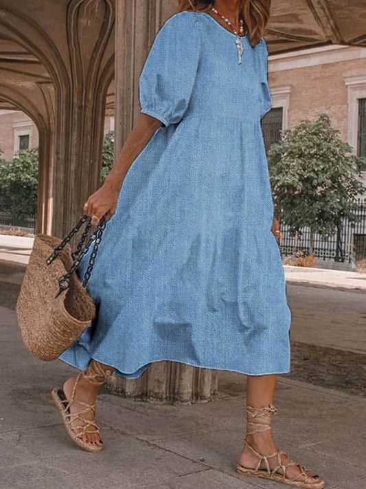 Ava Denim Jurk - Spijkerjurk, casual chic voor elke dag