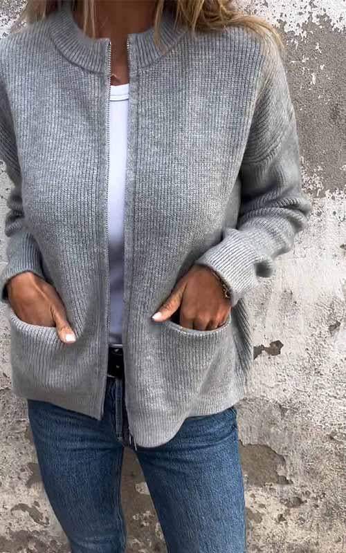 Regina - Knusse Zip-Trui